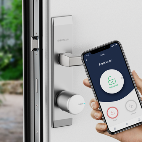 Serrure connectée WiFi Tedee PRO : contrôle à distance idéal pour Airbnb et locations